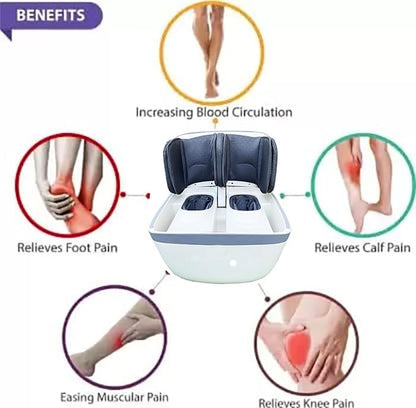 BOT_02 Leg and Foot/Calf Air Bag Machine with Vibration Heat & Roller Massager