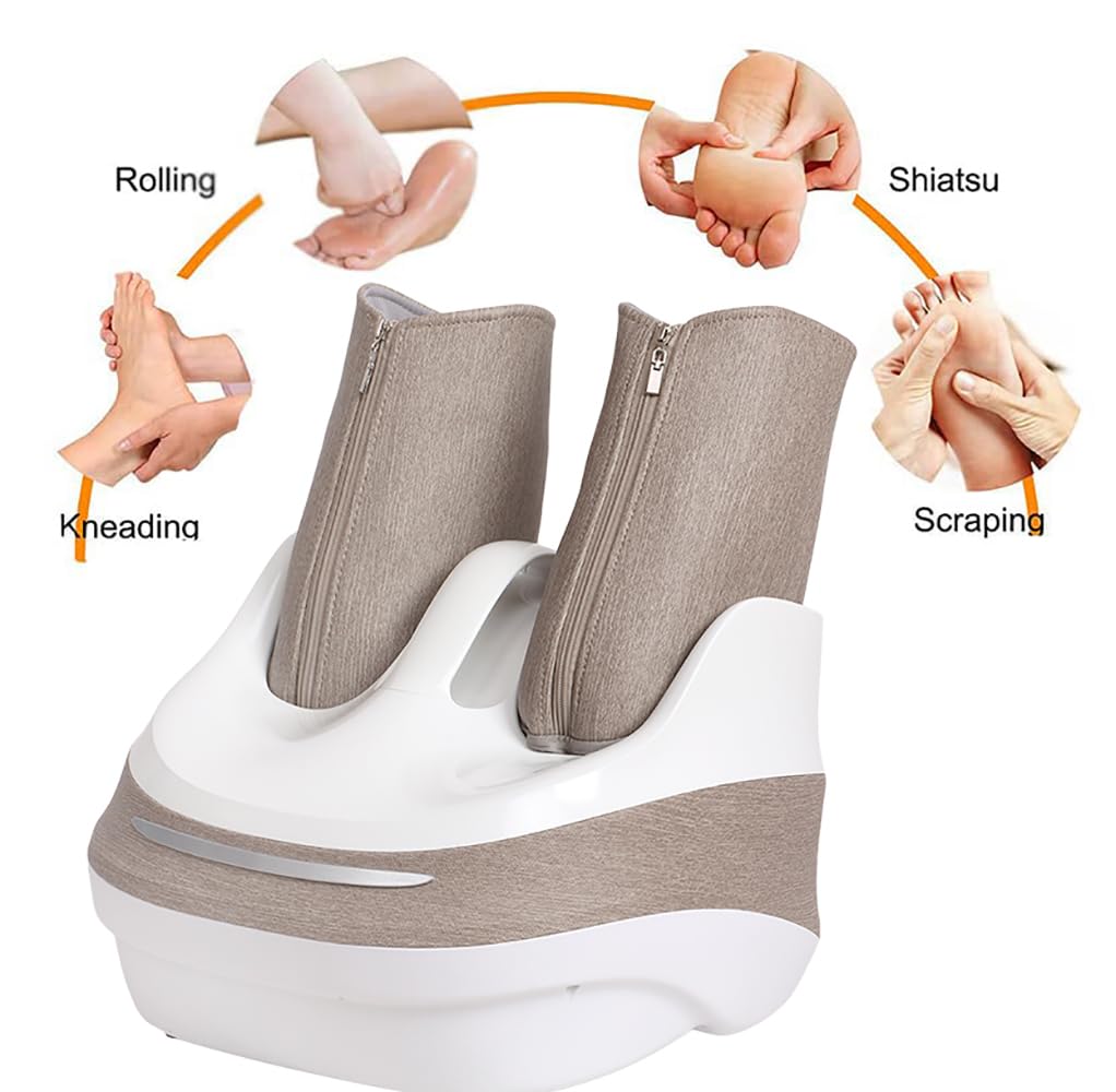 BOT_03 Foot Leg & Calf Massager Machine with Heat, Airbags & Roller